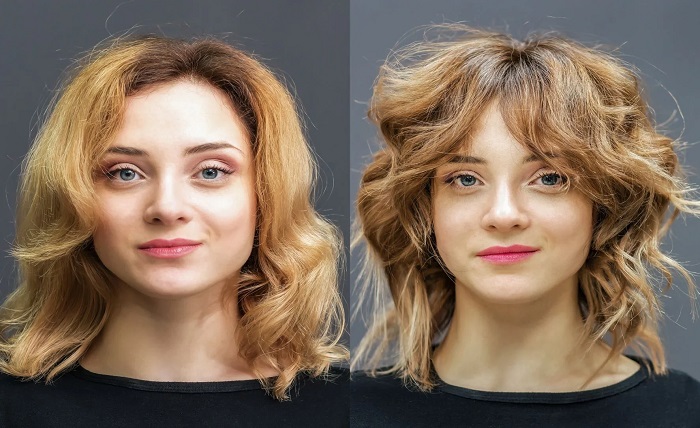 wolf cut women